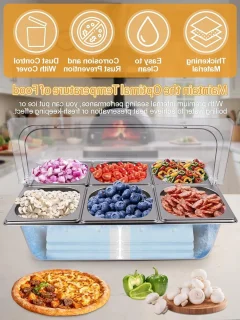 Pizza Tag Station 7-delige RVS pannenset