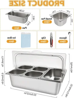 Pizza Tag Station 7-delige RVS pannenset