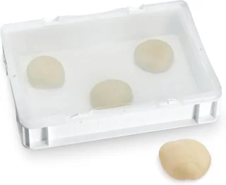 Pizzaballenbox kunststof 30 x 40 x 8,5 cm