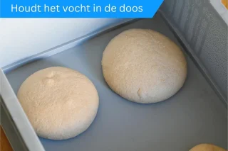 Pizzaballenbox met deksel 30x40x8 cm