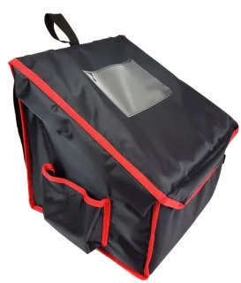 Pizzabezorger Rugzak 36x36 cm Zwart