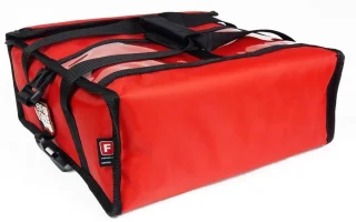 Pizzabezorgtas 50x50 cm (set van 2) - Nylon - Rood