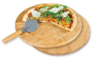 Pizzabord en Pizzasnijder Set