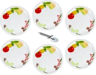 Pizzabord Porselein Ø 31 cm Wit