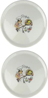 Pizzaborden set - 31 cm - wit