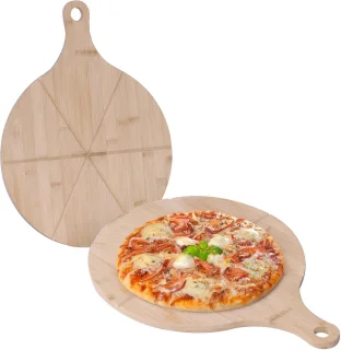 De Pizzaborden set Bamboe Ø33 cm Naturel in één oogopslag