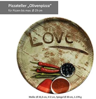 Pizzaborden set grote borden multicolor