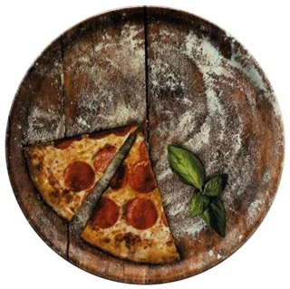 Pizzaborden set grote borden multicolor