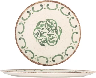 Pizzaborden set - porselein - 31 cm - veelkleurig