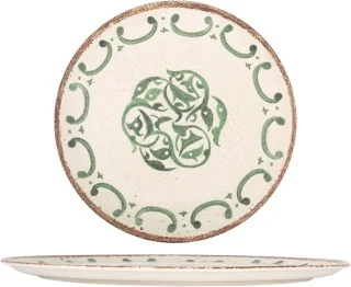 Pizzaborden set - porselein - 31 cm - veelkleurig