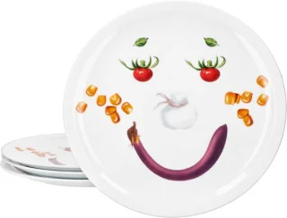 Pizzaborden set porselein