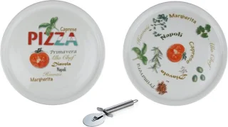 Pizzaborden Set XXL - Porselein 30 cm