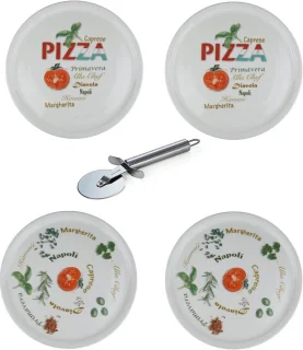 Pizzaborden Set XXL Porselein 30 cm