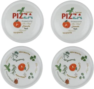 Pizzaborden Set XXL Porselein 30 cm