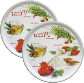 Pizzaborden XL - Set van 2 - Groen