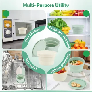 Pizzadeeg Fermentatiecontainer Set van 4 600ml