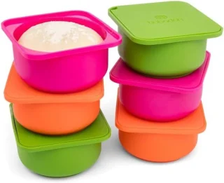 Pizzadeegcontainers - Set van 6 - 135 x 122 x 64 cm