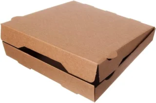 Pizzadoos vierkant 30x30 cm - bruin