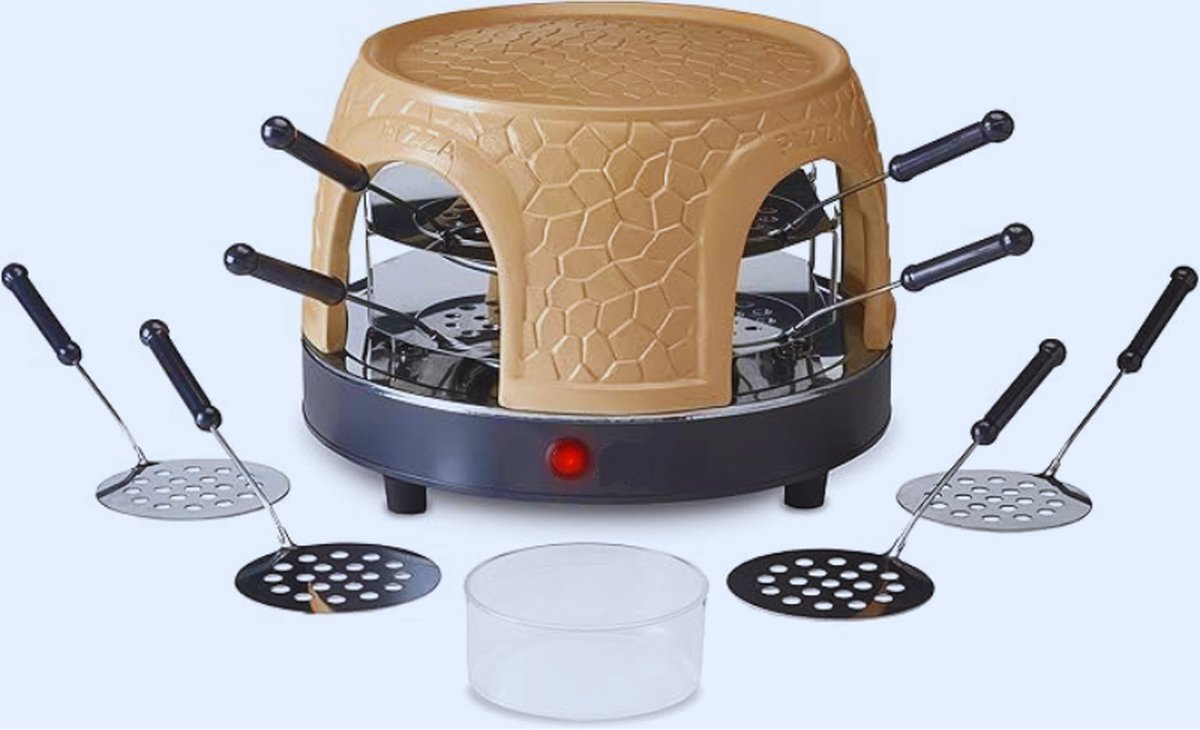 Pizzagusto Terracotta Pizzaoven 99392 - voor 8 Personen - 1000 Watt