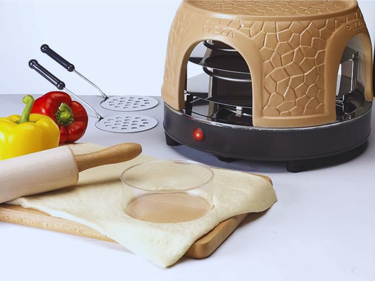 Pizzagusto Terracotta Pizzaoven 99392 - voor 8 Personen - 1000 Watt