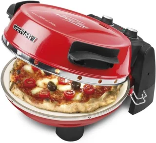 Pizzamaker oven - snackoven 31 cm zwart/rood