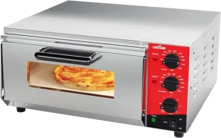 Pizzaoven 16 inch - RVS met baksteen - ShopVlot