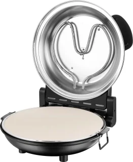 Pizzaoven 31cm Zwart met RVS Pizzaschep