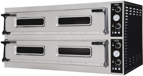 Pizzaoven Bakplaat Dubbel 2x6 Groot 7485.0050