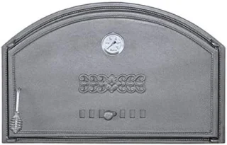 Pizzaoven deur - buitenoven deur - 700x460 mm - zwart