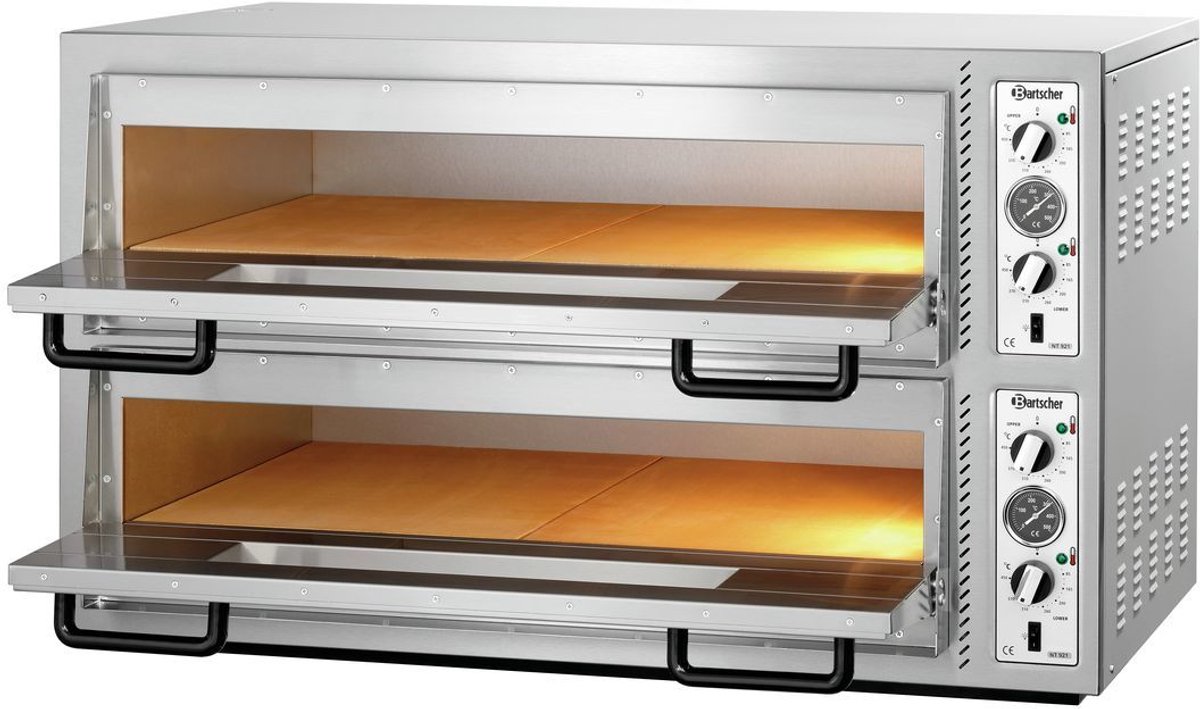 Pizzaoven Dubbel Elektrisch 2x Ø30cm 400V 12kW