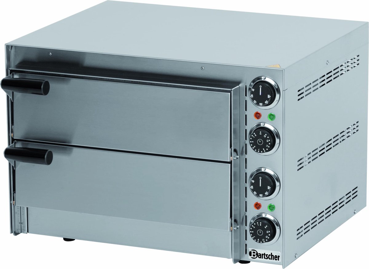 Pizzaoven Dubbel Elektrisch 2x Ø35cm 2,7kW