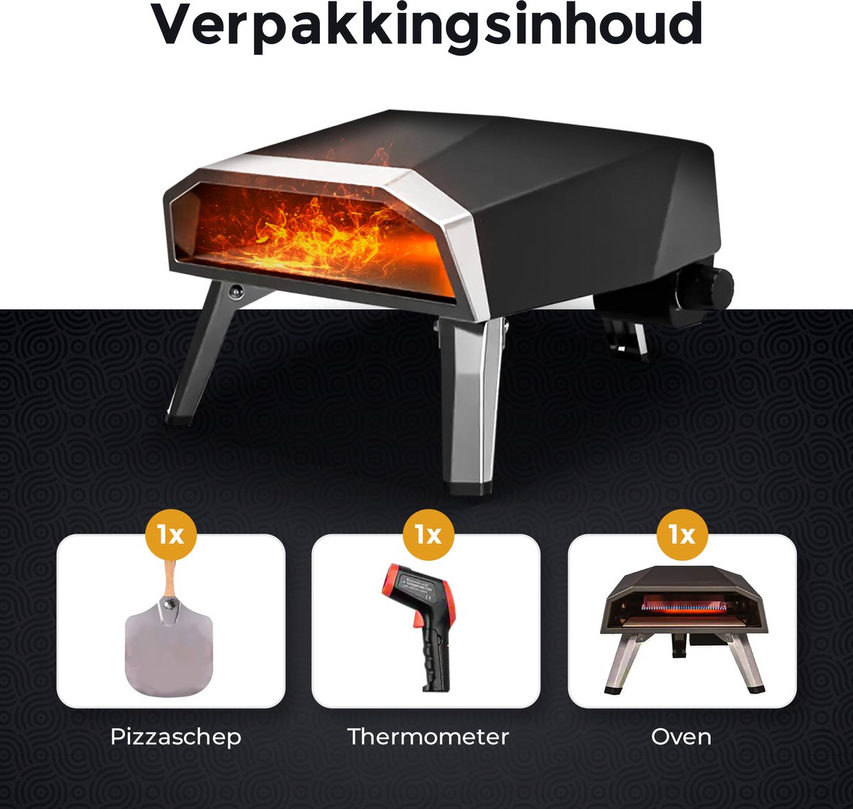 pizzaoven gas 30cm buiten