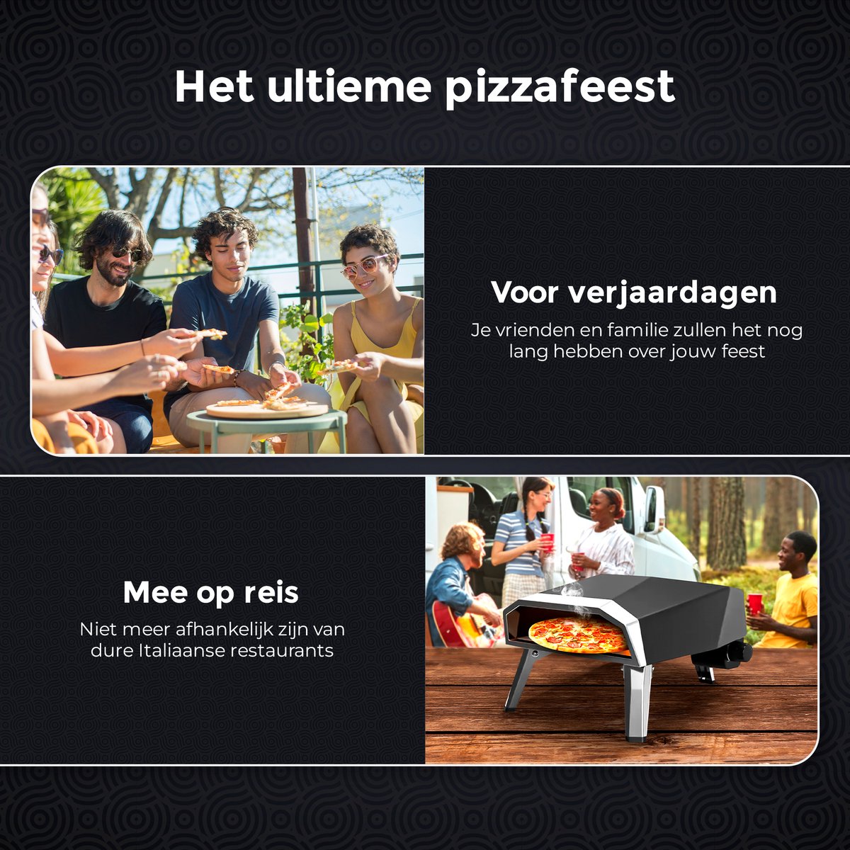 pizzaoven gas 30cm buiten