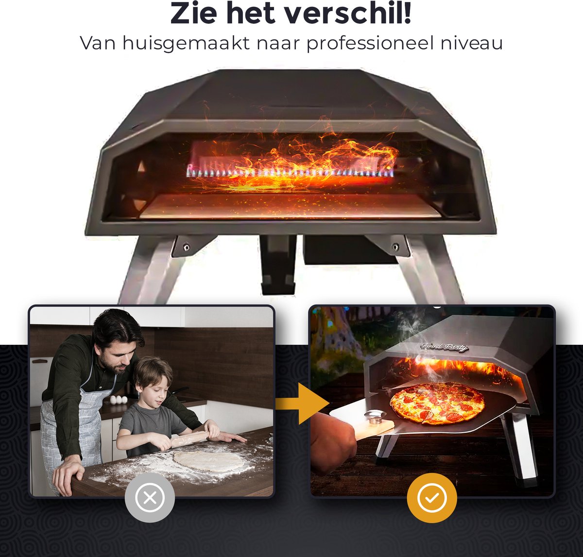 pizzaoven gas 30cm buiten
