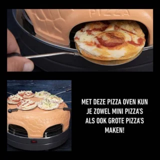 Pizzaoven met platte koepel