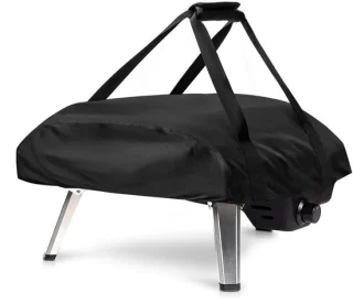 Pizzaovenafdekking met draagtas, zwart (66 x 60 x 22 cm)