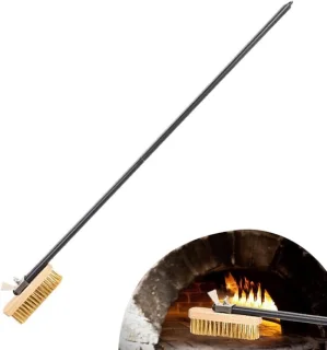 Pizzaovenborstel van aluminium, 54 cm