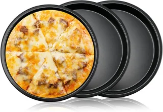 Pizzapan rond 28 cm - set van 3