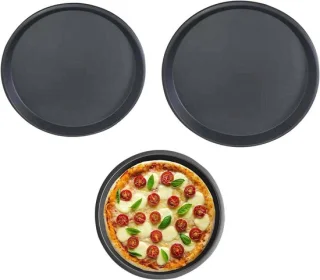 Pizzapan set bakvorm pizza zwart