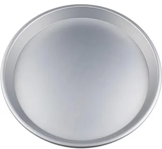 Pizzapan set - bakvormen - geanodiseerd aluminium - 18-30 cm - zilver