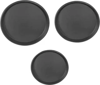 Pizzapan set - bakvormen pizzaplaten - 10 11 12 inch - zwart