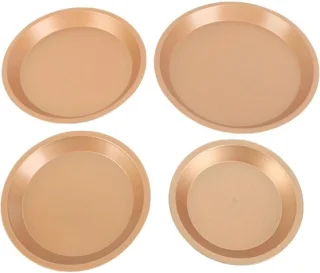 Pizzapannenset 4-delig 6-9 inch Zwart