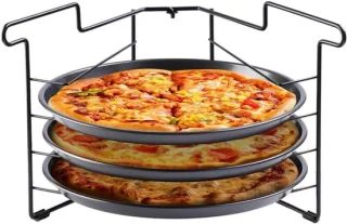 Pizzapannenset Bakset 28,5 cm Zwart
