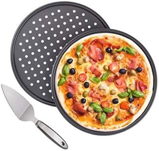 Eenvoudig knapperige pizza's thuis: complete pannenset met pizzaschep