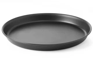 Pizzaplaat blauw staal