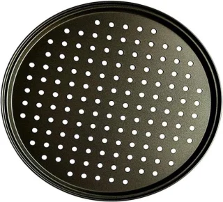Pizzaplaten set 26 28 32 cm zwart