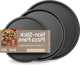 Pizzaplatenset bakplaten grijs