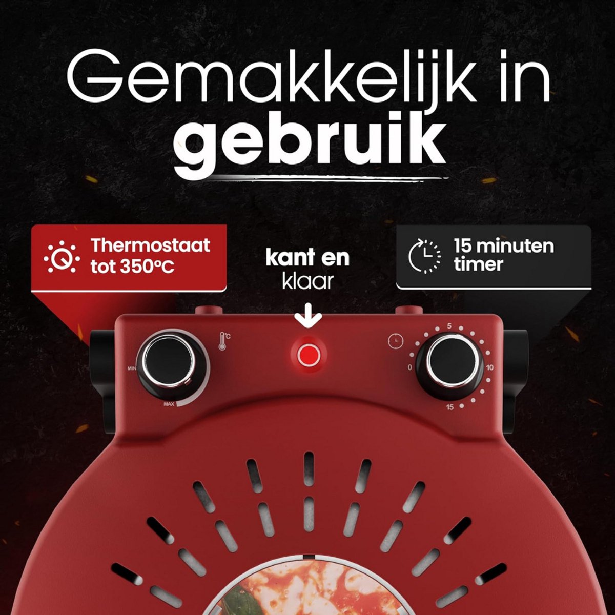 Pizzarette 6 Personen Pizza Oven Pizzasteen