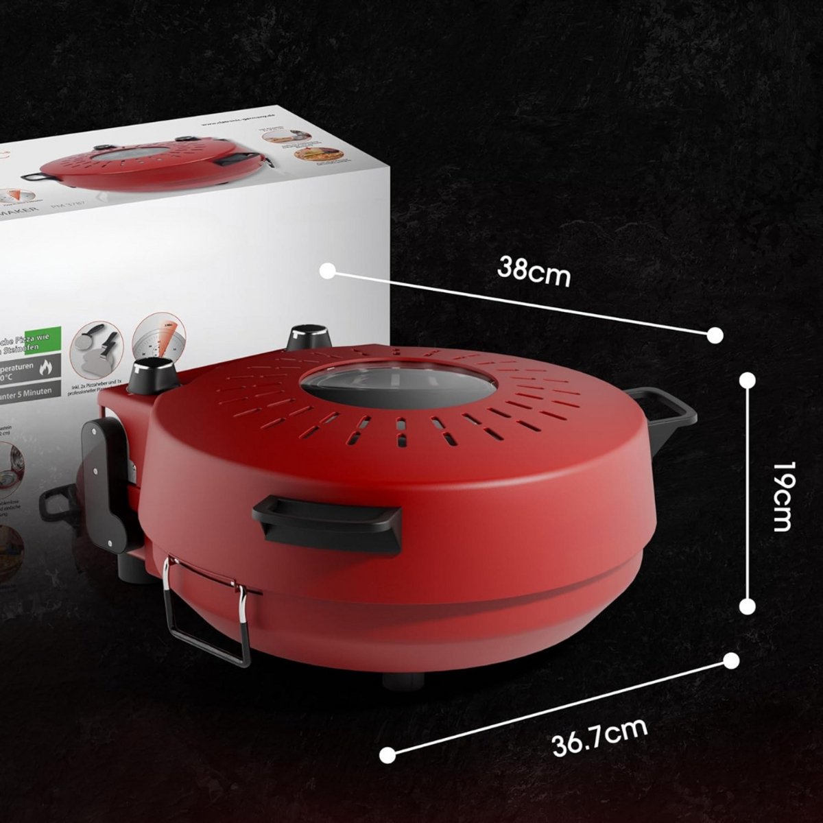 Pizzarette 6 Personen Pizza Oven Pizzasteen