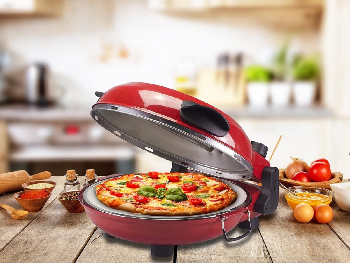 Pizzarette 6 personen pizzaoven met pizzasteen